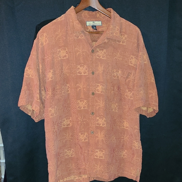 Tommy Bahama Other - Tommy Bahama Mens L Silk Hawaiian Button Front Shirts 100% SILK Floral
